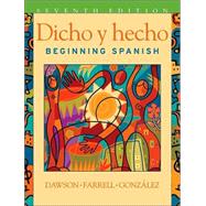 Dicho y hecho: Beginning Spanish, 7th Edition,9780471268864 Dicho y hecho: Beginning Spanish, 7th Edition,9780471268864