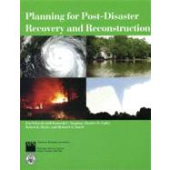 Planning for Post-Disaster Recovery and Reconstruction,9781884729256 Planning for Post-Disaster Recovery and Reconstruction,9781884729256