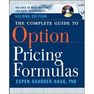 The Complete Guide to Option Pricing Formulas,9780071389976 The Complete Guide to Option Pricing Formulas,9780071389976
