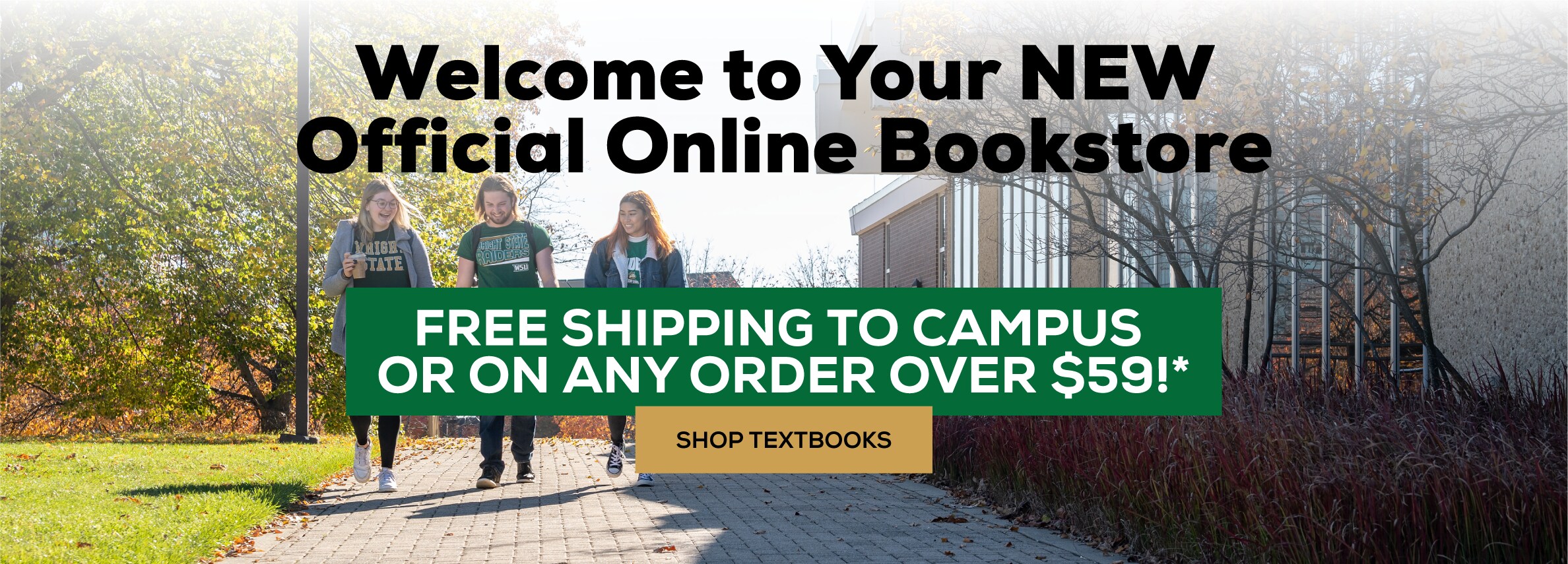 Welcome to your official online bookstore. Free shipping to campus OR on any order over $59! Shop textbooks.