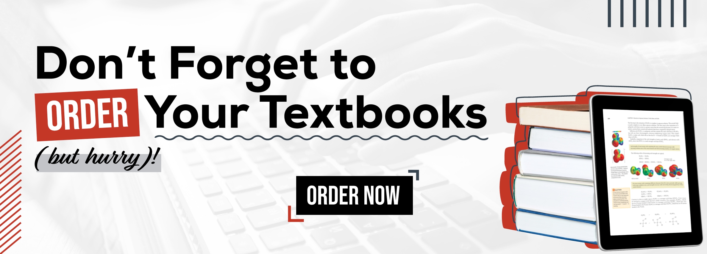 Don't Forget to order your 2025-2026 textbooks! Order Now!