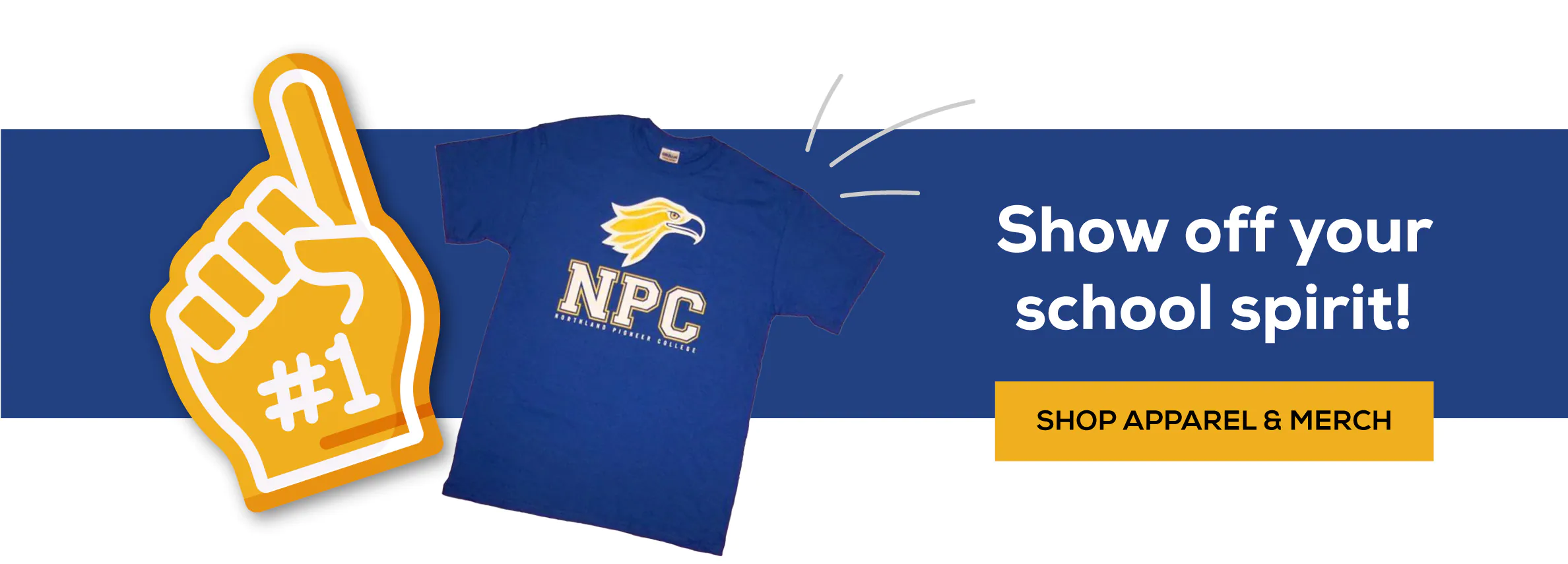 Show off your school sprit! shop apparel and merch