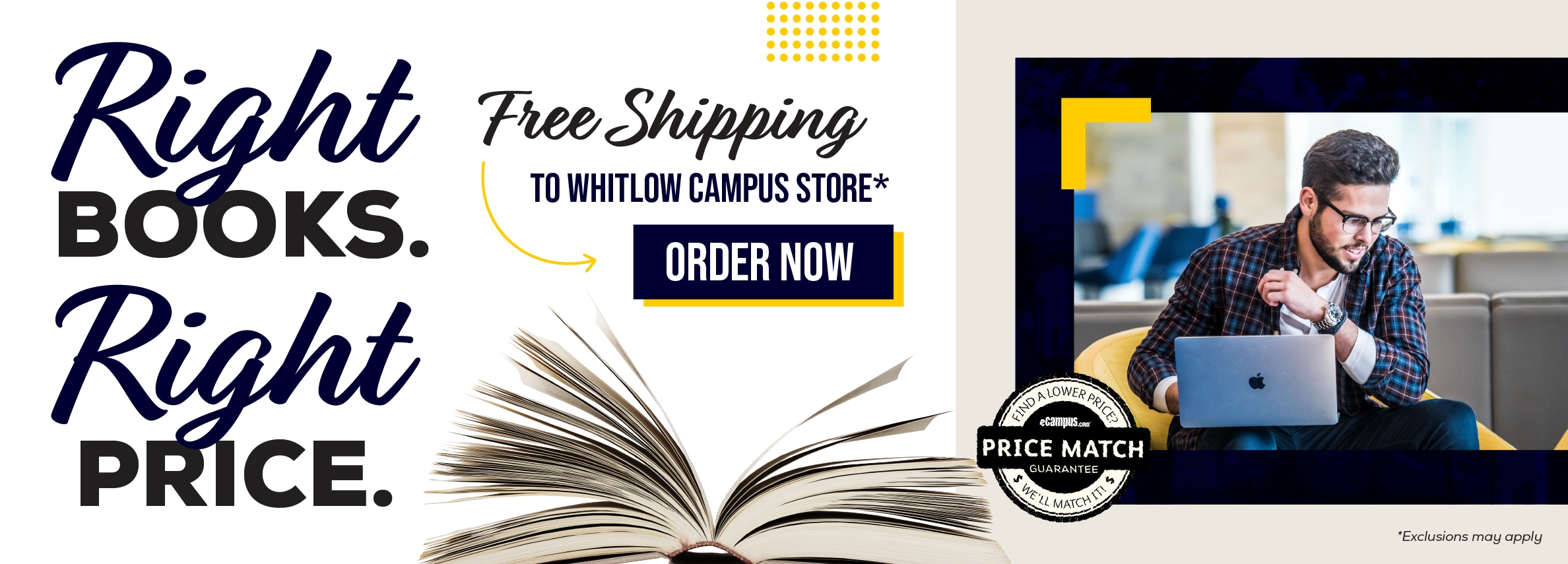 Right books. Right price. Free shipping to Whitlow campus store.* Order now. Price Match Guarantee. *Exclusions may apply.