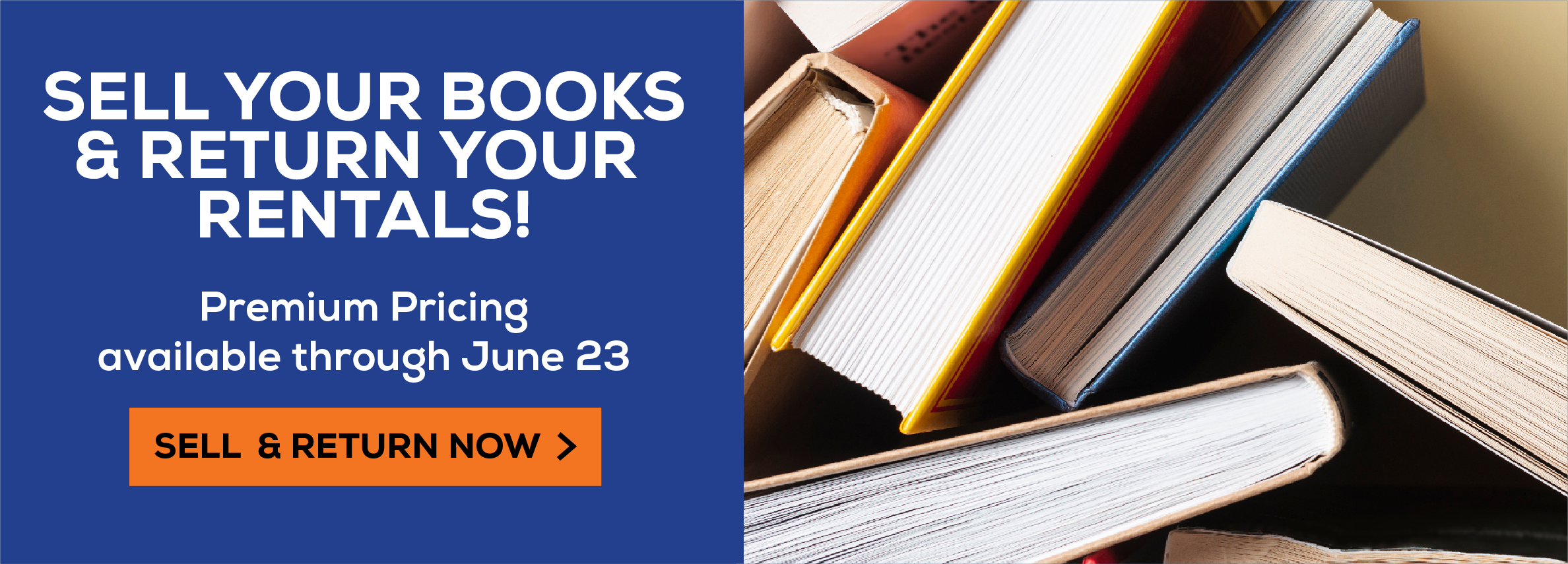 Sell your books and return your rentals! Premium pricing available through June 21. Sell and return now >