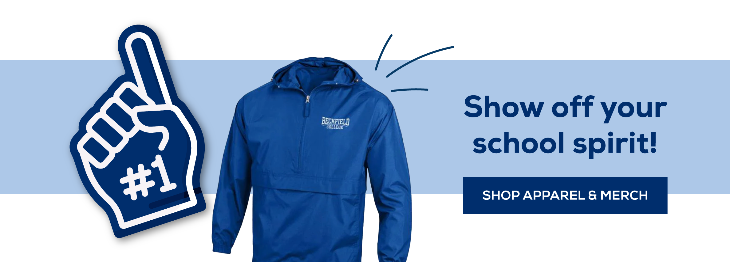 Show off your school spirit! shop apparel and merch