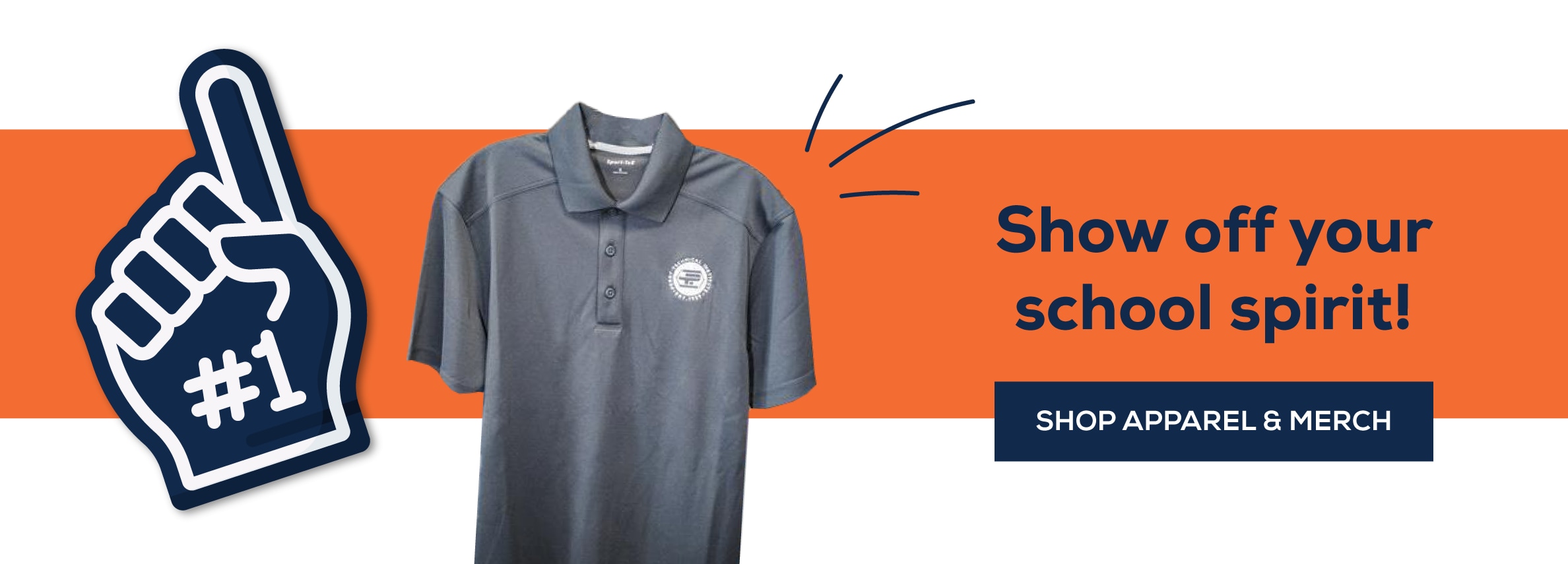 Show off your school sprit! Shop apparel and merch