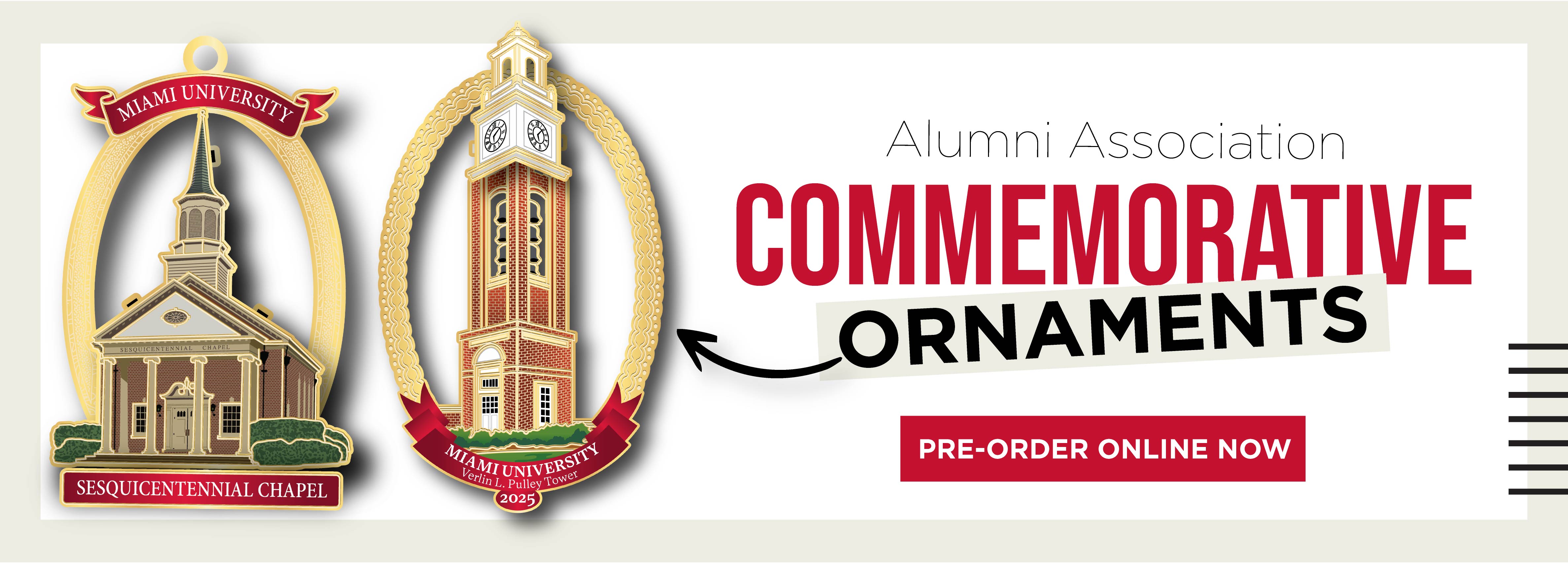 Alumni Association Commemorative Ornaments Pre-Order Online Now
