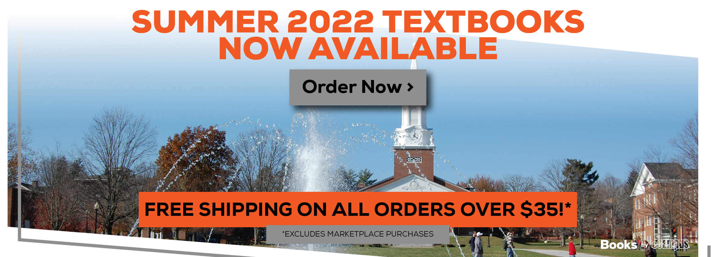 Summer 2022 Textbooks now available. Order now. Free shipping on orders over $35!