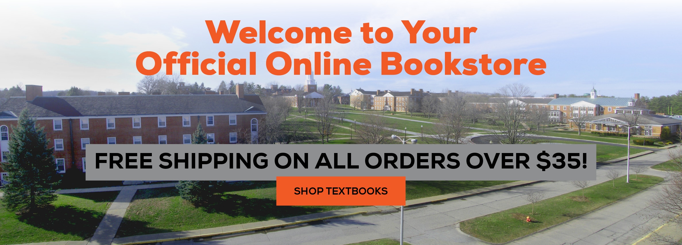 Welcome to your official online bookstore. Free shipping on all orders over $35!
