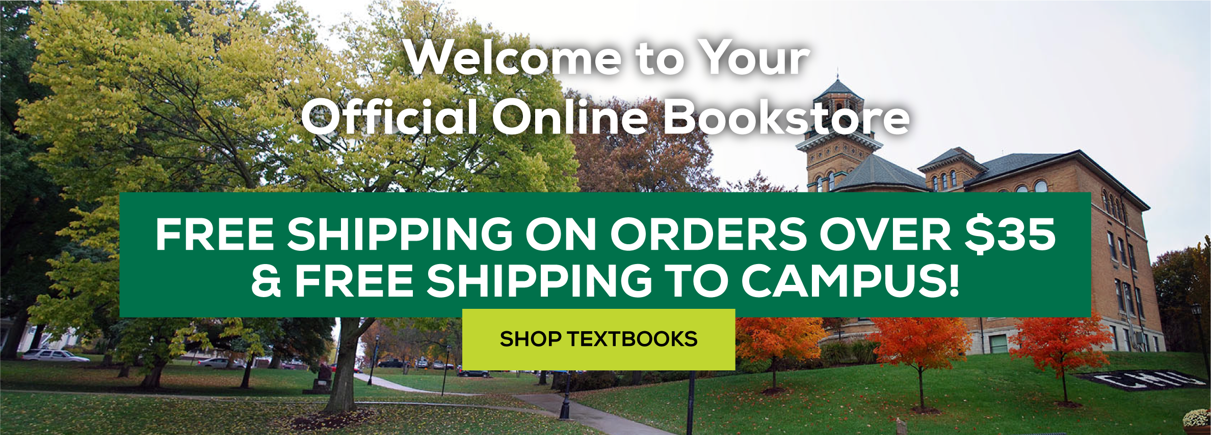 Welcome to your official online bookstore. Free shipping on all orders over $35 and free shipping to campus! Shop textbooks.