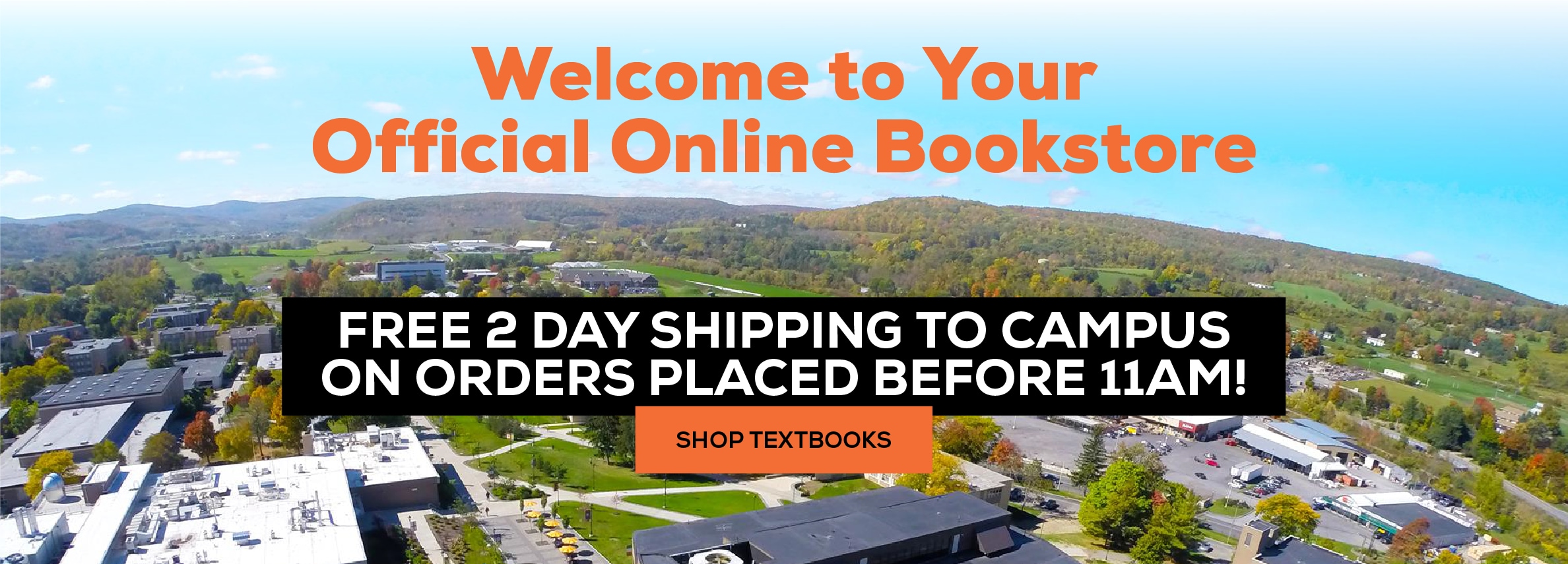 Welcome to your official online bookstore. Free 2 Day Shipping to Campus on orders placed before 11am shop textbooks