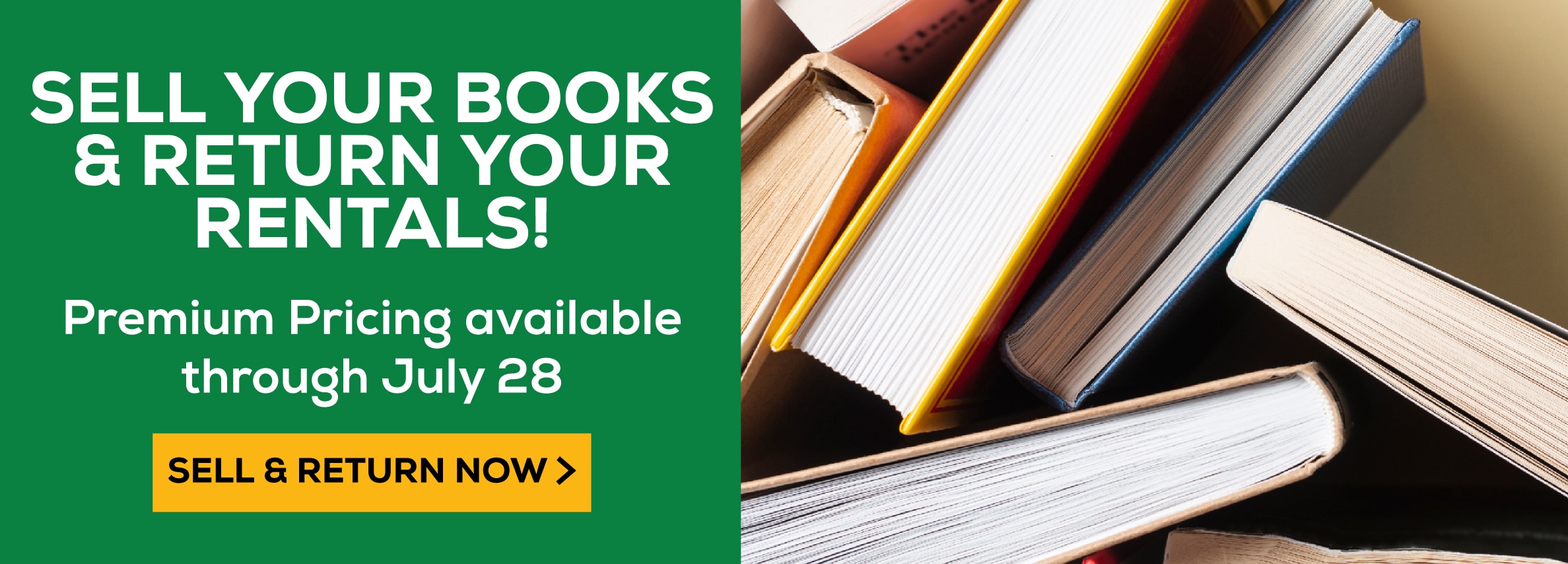 Sell your textbooks! Premium pricing available through July 28. Sell now>