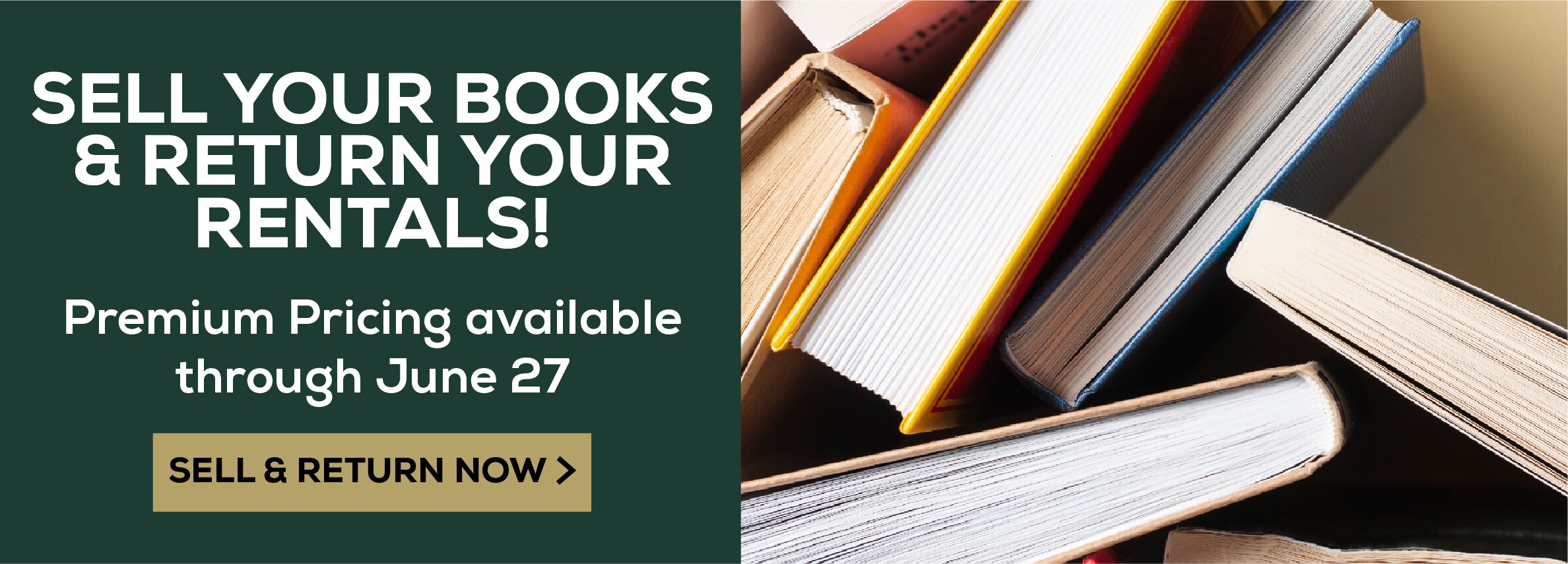 Sell your books and return your rentals! Premium pricing available through June 27. Sell and return now.