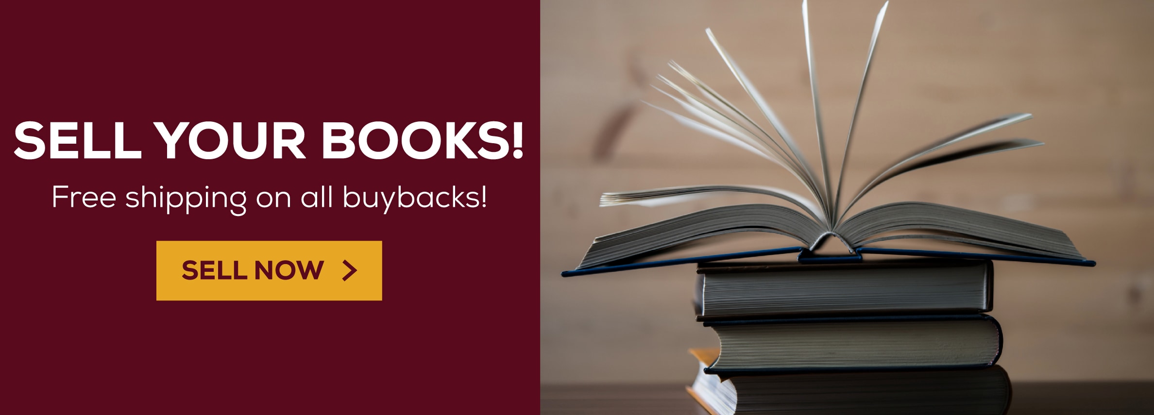 Sell your books! Free shipping on all buybacks! Sell now