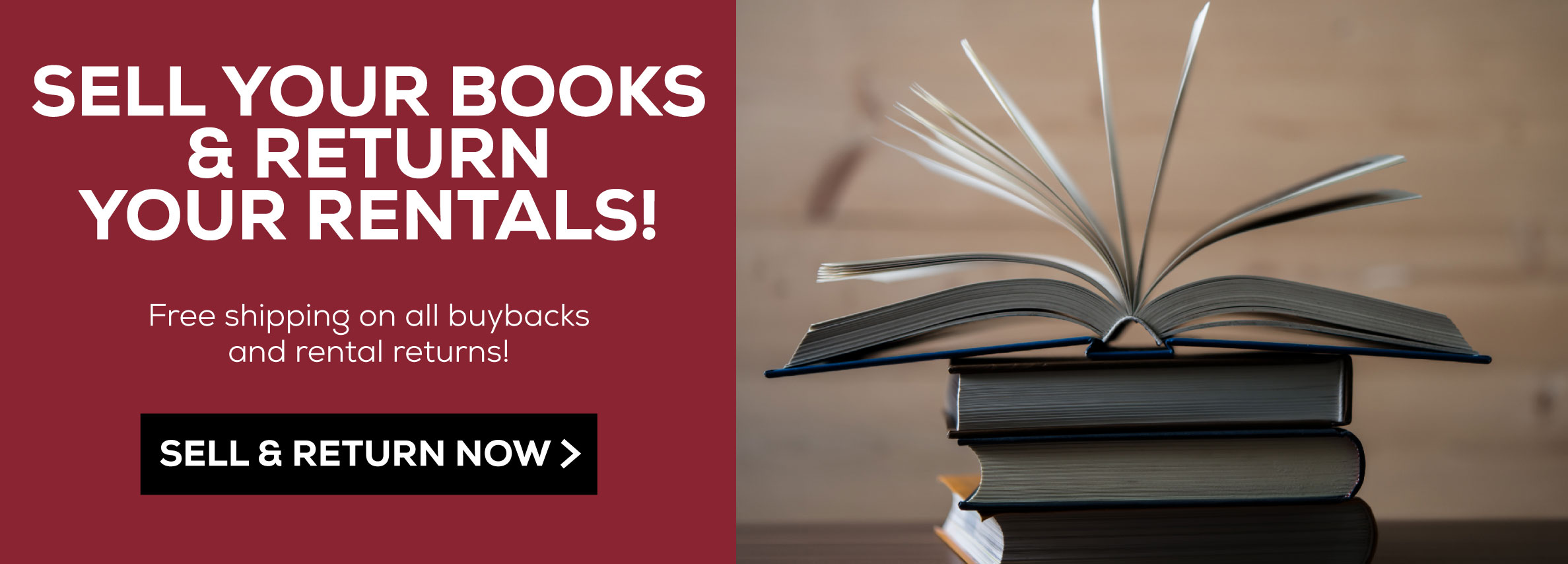 Sell Your Books and Return Your Rentals! Free Shipping on all Buybacks and Rental Returns. Sell and Return Now