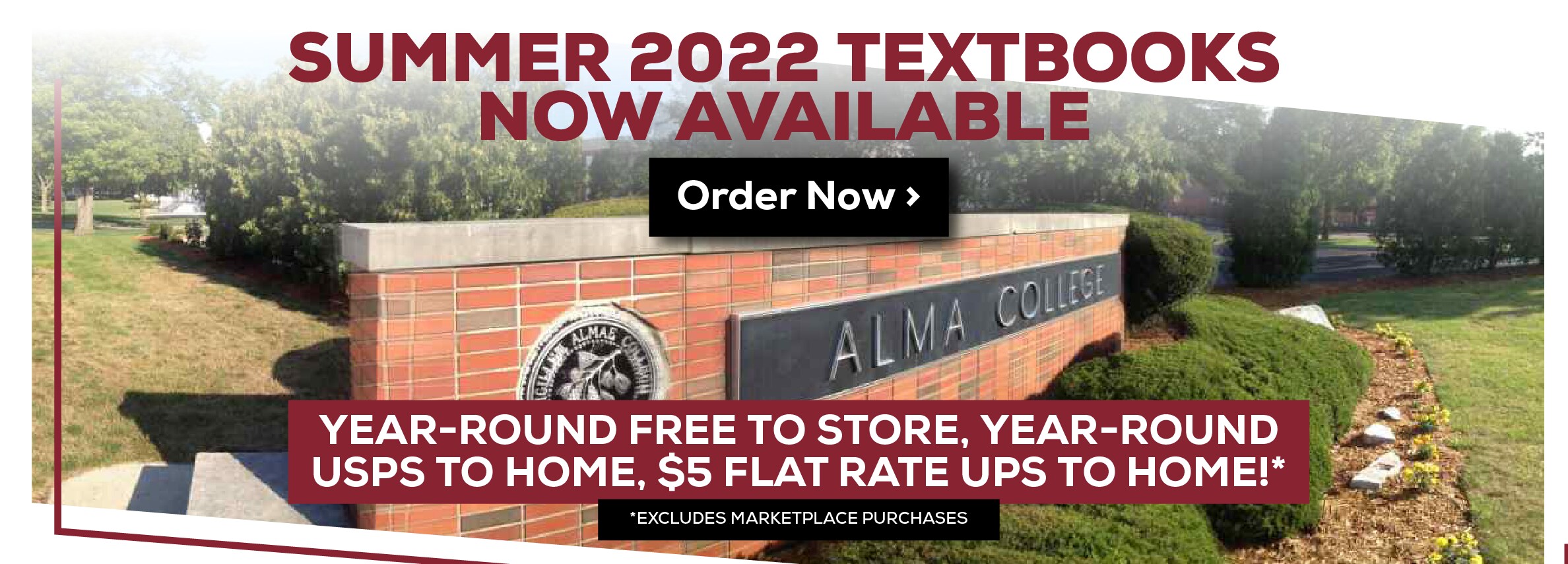 Summer 2022 Textbooks Now Available Order Now - Year-Round free to store, Year-Round USPS to home, $5 flat rate UPS to home