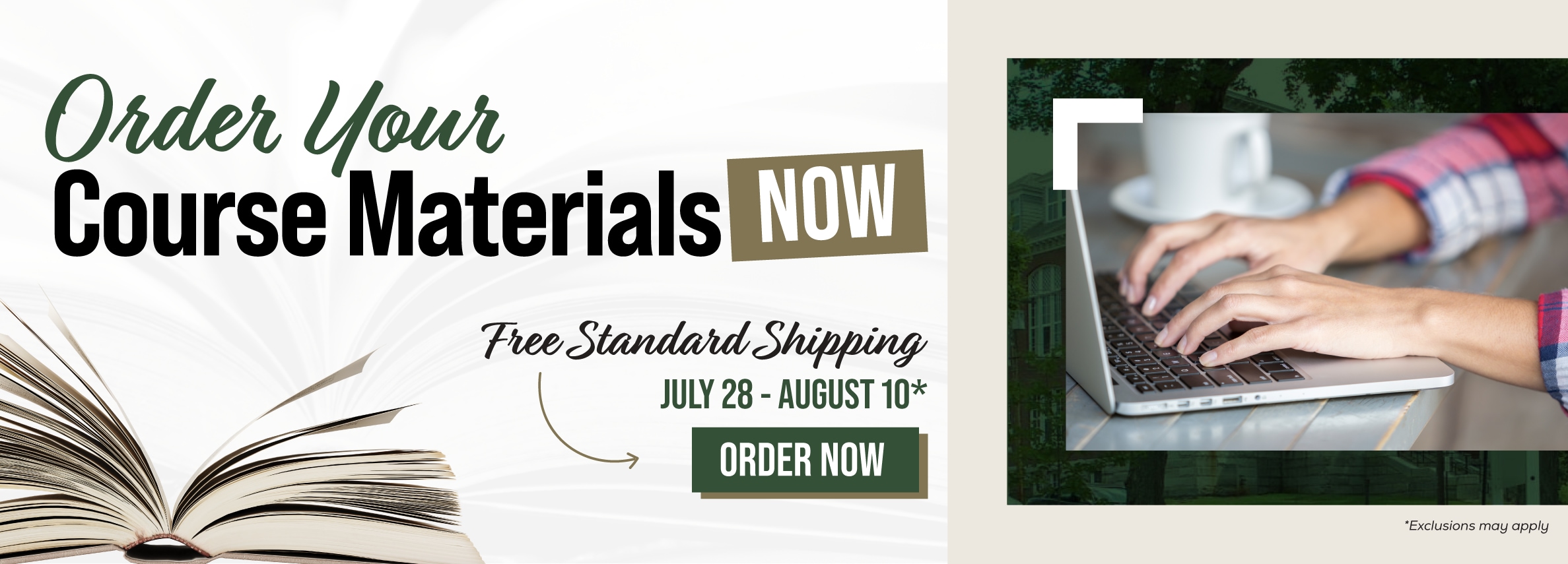Order your course materials now. Free standard shipping July 28 - August 10* Order now. *Exclusions may apply