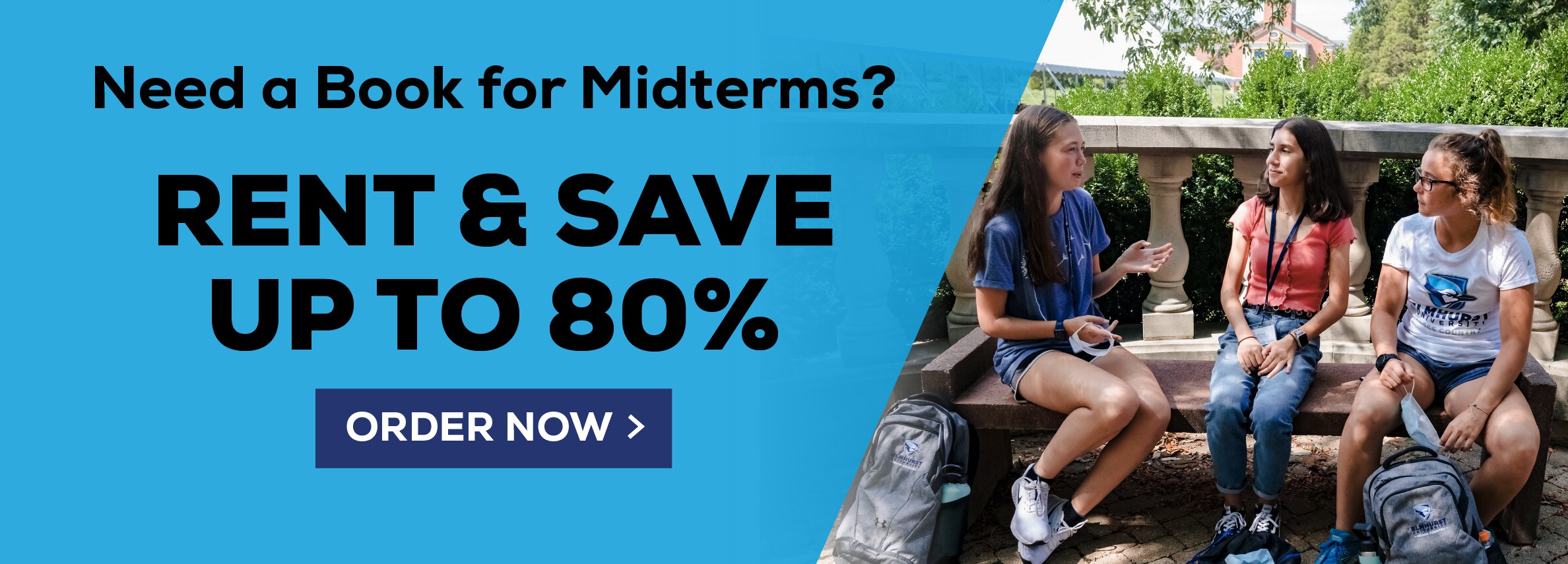 Need a Book for Midterms? RENT & SAVE UP TO 80% ORDER NOW >