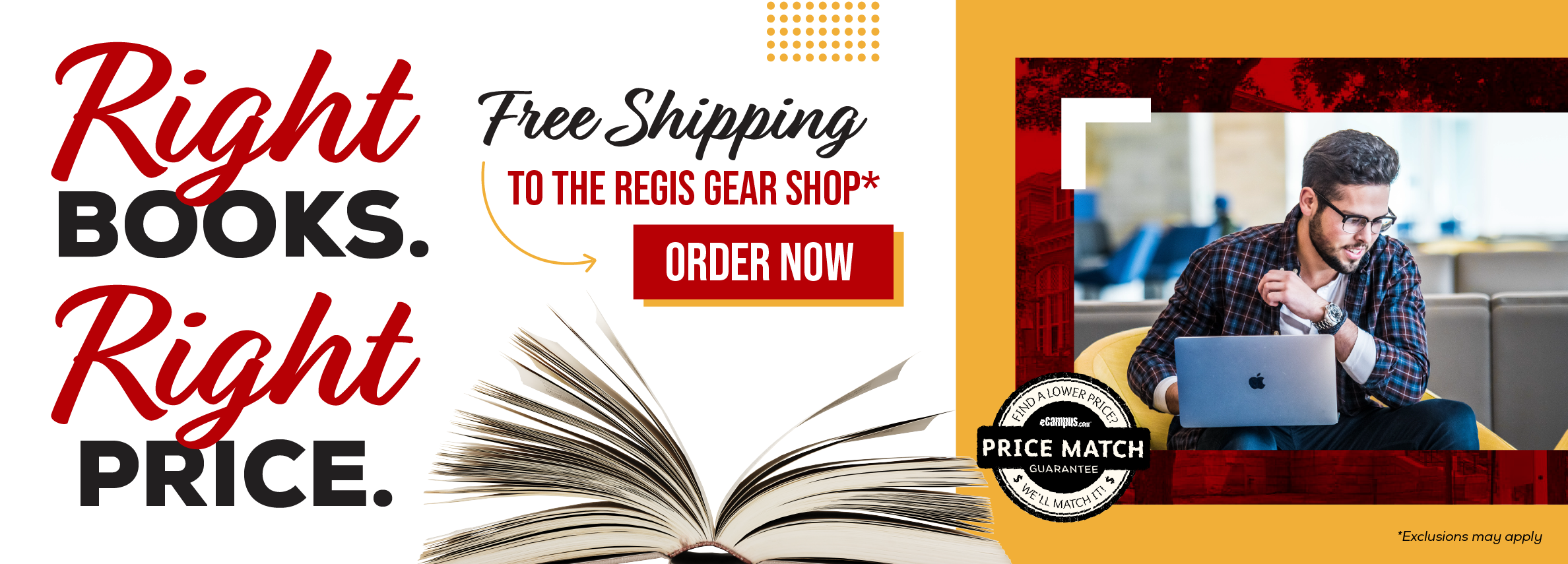 Right books. Right price. Free shipping to the Regis Gear Shop.* Order now. Price Match Guarantee. *Exclusions may apply.