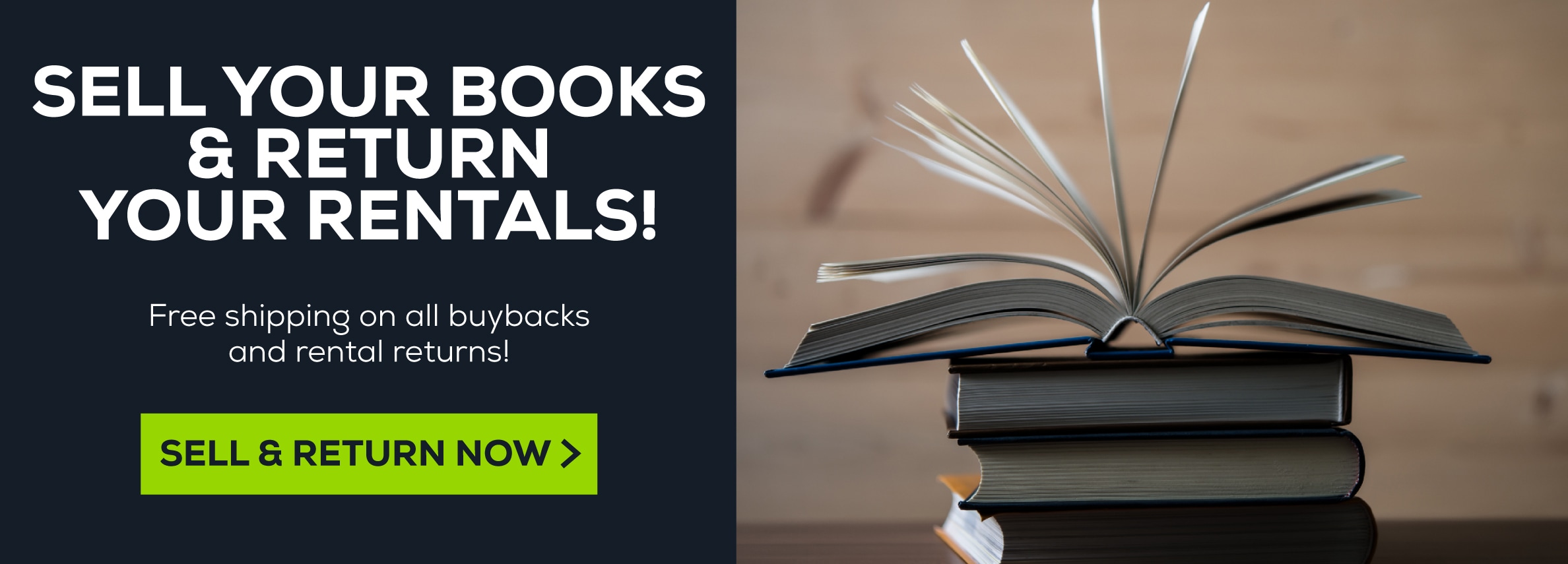 Sell Your Books & Return Your Rentals. Free shipping on all buybacks and rental returns! Sell & Return Now