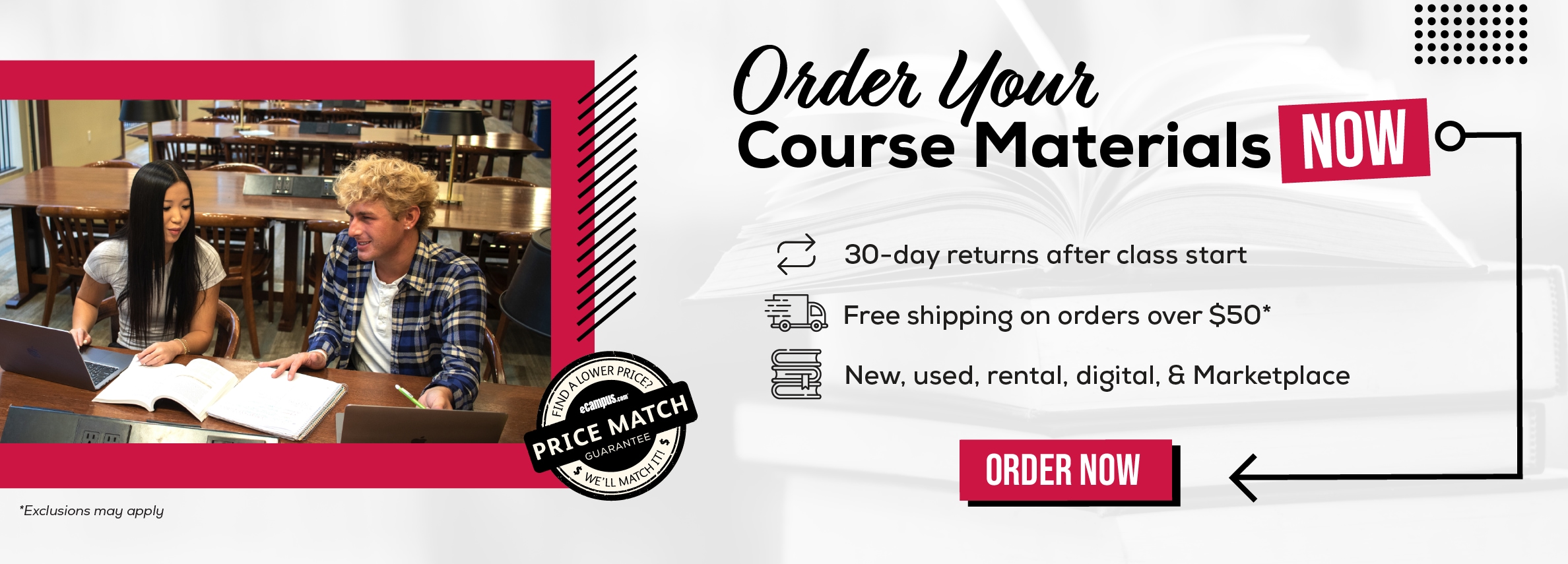 Order Your Course Materials Now. 30-day returns after class start. Free shipping on orders over $50*. New, used, rental, digital, & Marketplace. Order now. *Exclusions may apply.