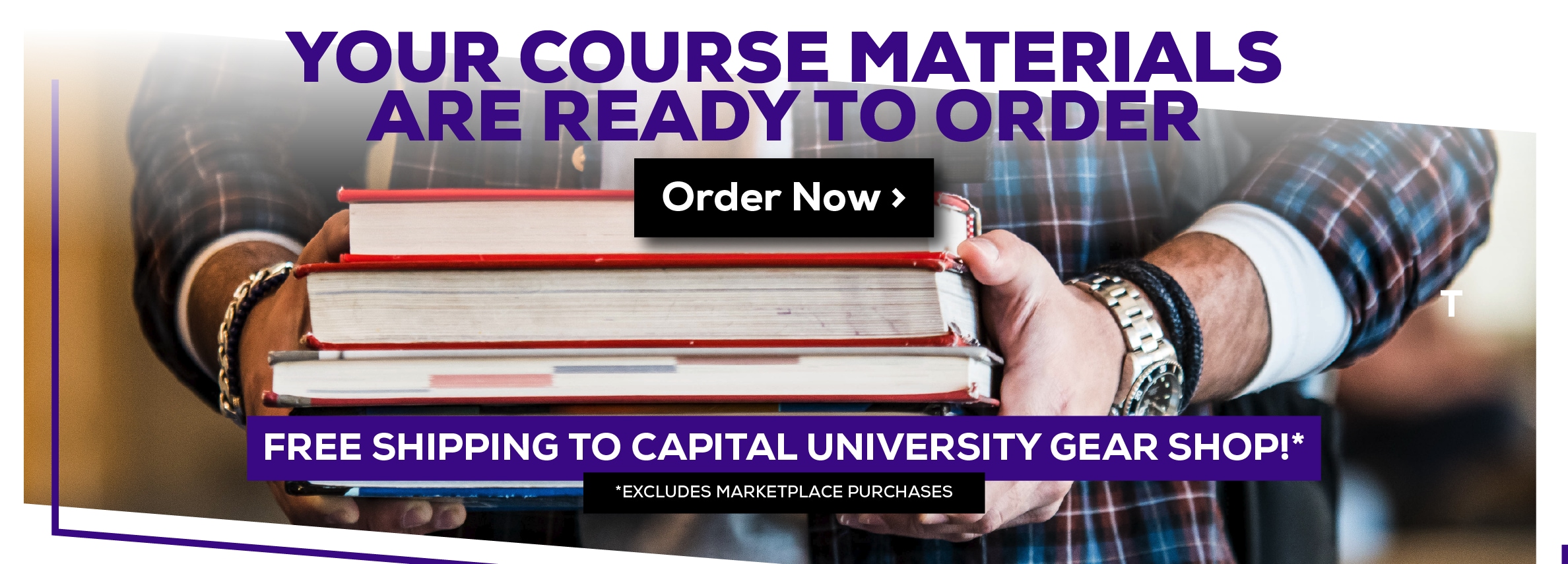 Your Course Materials are Ready to Order. Order Now. Free shipping on orders to Capital University Gear Shop *Excludes marketplace purchases.
