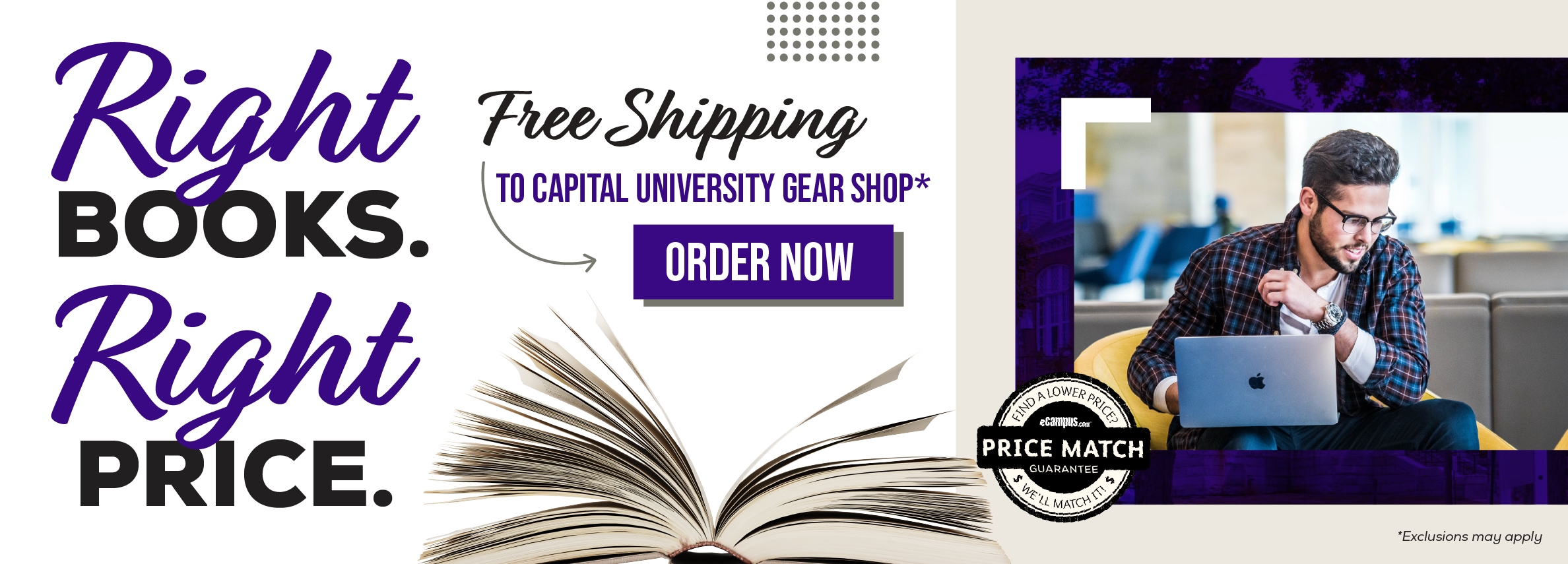 Right books. Right price. Free shipping to Capital University Gear Shop.* Order now. Price Match Guarantee. *Exclusions may apply.
