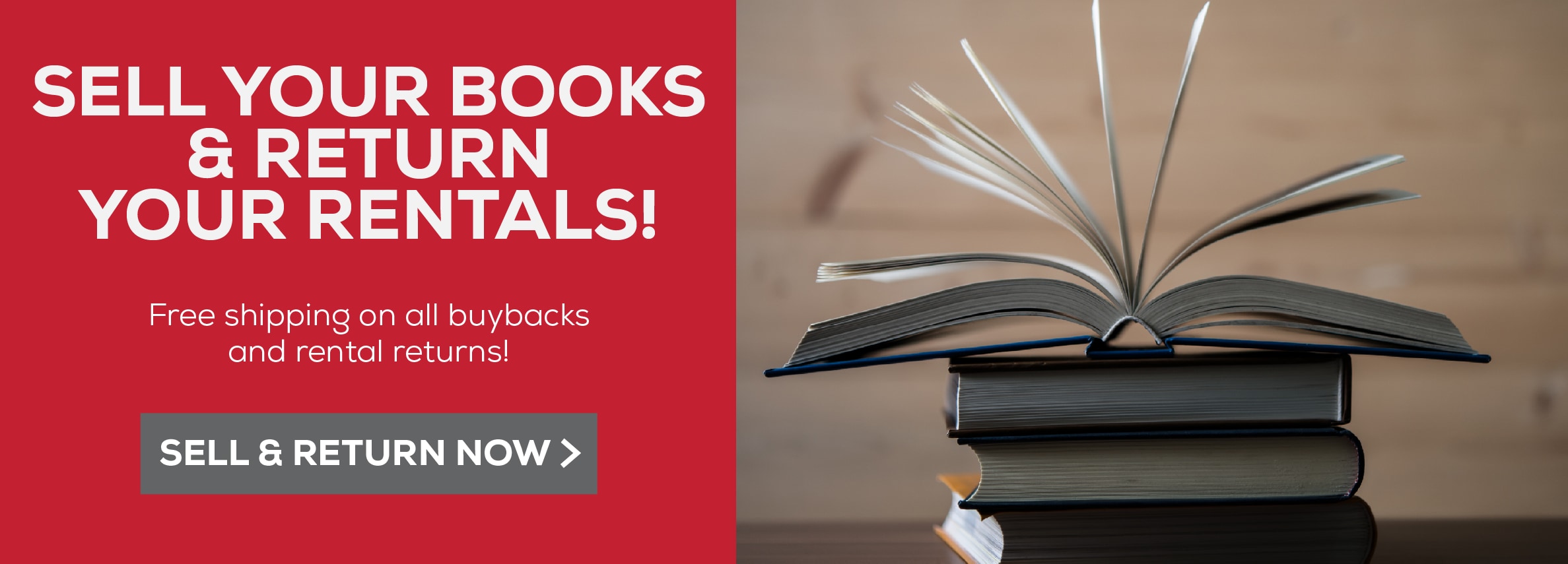 Sell your books and return your rentals! Free shipping on all buybacks and rental returns. Sell and return now.