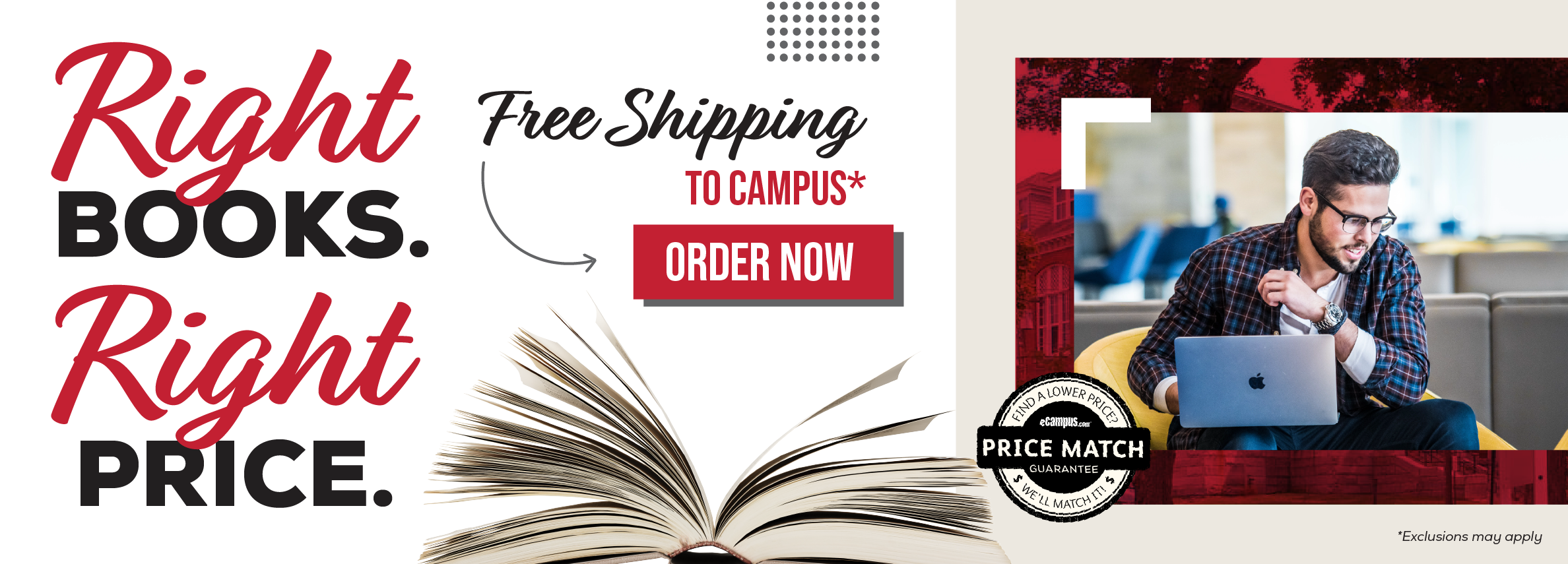 Right books. Right price. Free shipping to campus* Order now. Price Match Guarantee. *Exclusions may apply.