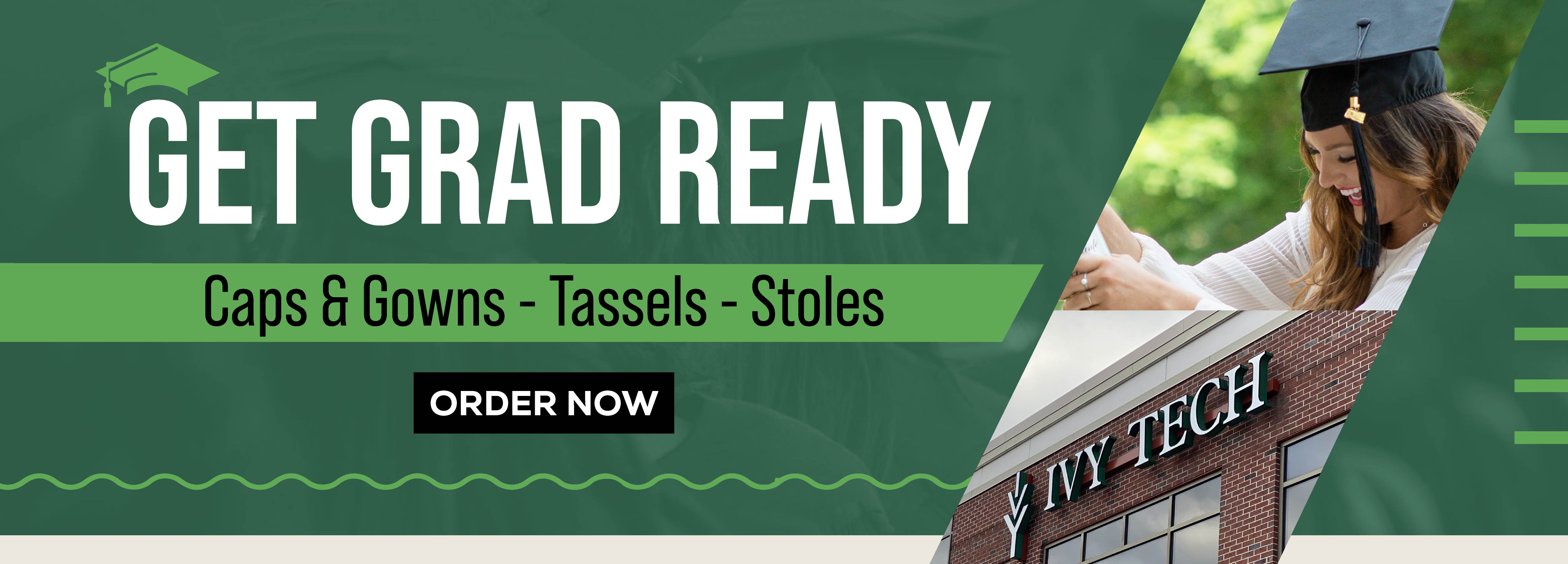 Get Grad Ready Caps & Gowns - Tassels - Stoles Order Now