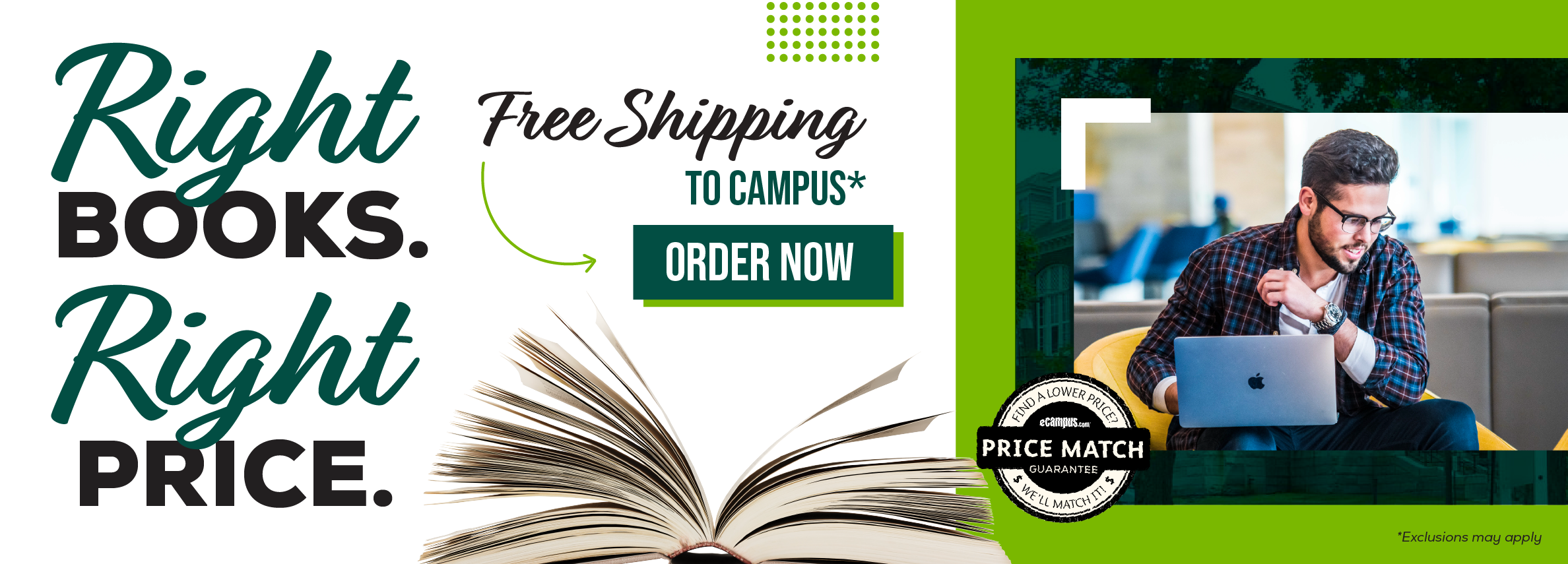 Right books. Right price. Free shipping to campus.* Order now. Price Match Guarantee. *Exclusions may apply.