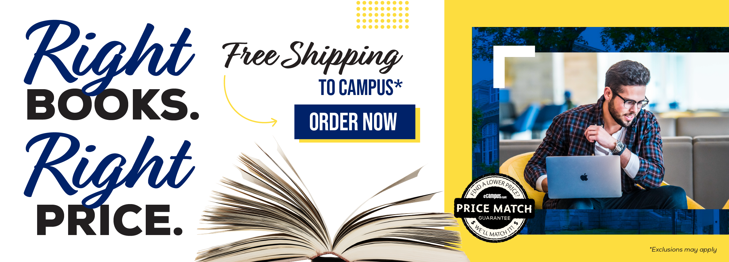 Right books. Right price. Free shipping to campus.* Order now. Price Match Guarantee. *Exclusions may apply.