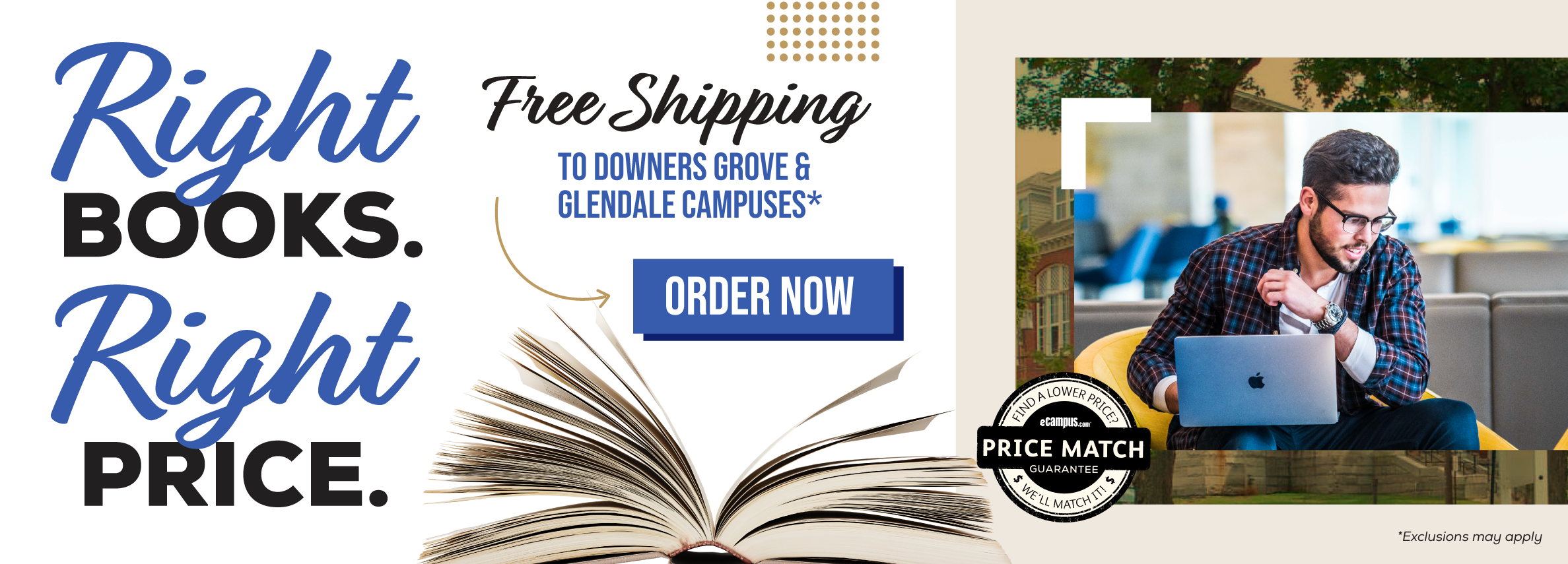 Right Book, Right Price. Free Shipping to Downers Grove and Glendale campuses