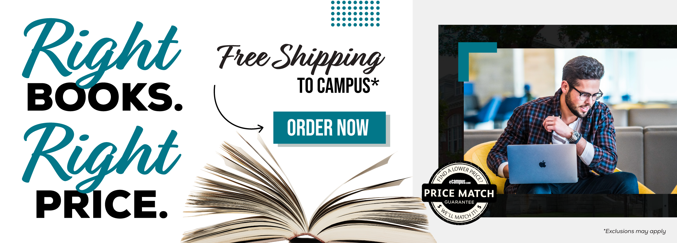 Right books. Right price. Free Shipping to Campus. *Excludes Marketplace Purchases
