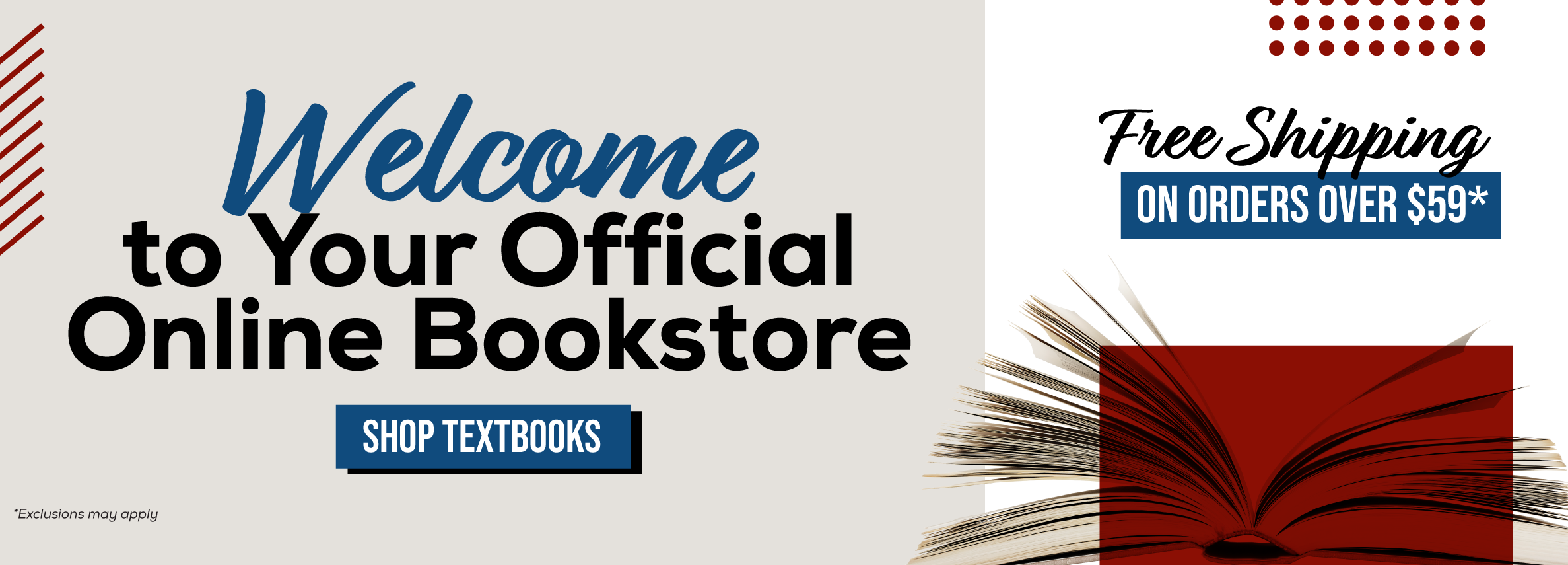 Welcome to Your Official Online Bookstore. Free Shipping on orders over $59. *Excludes Marketplace Purchases