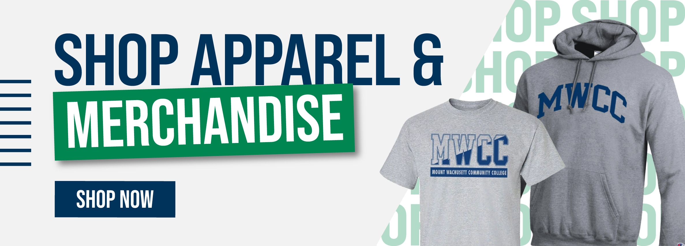 Shop apparel & merchandise. Shop Now. (new tab)