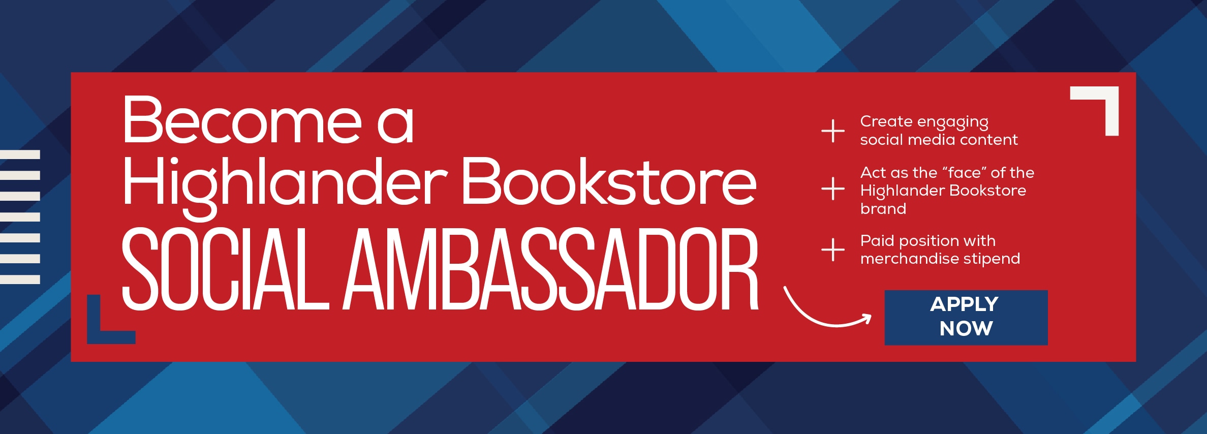 Become A Highlander Bookstore Social Ambassador