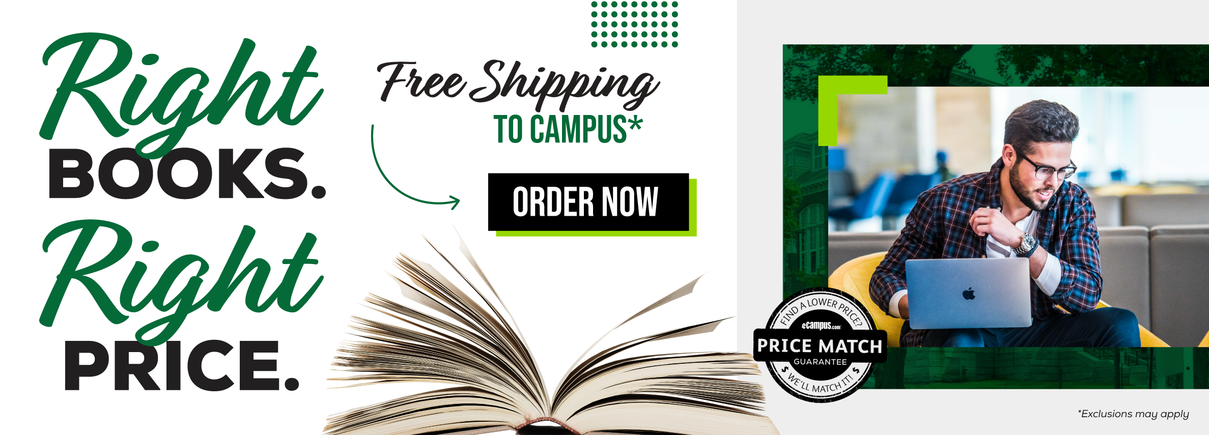 Ready to Order Free Shipping to Campus