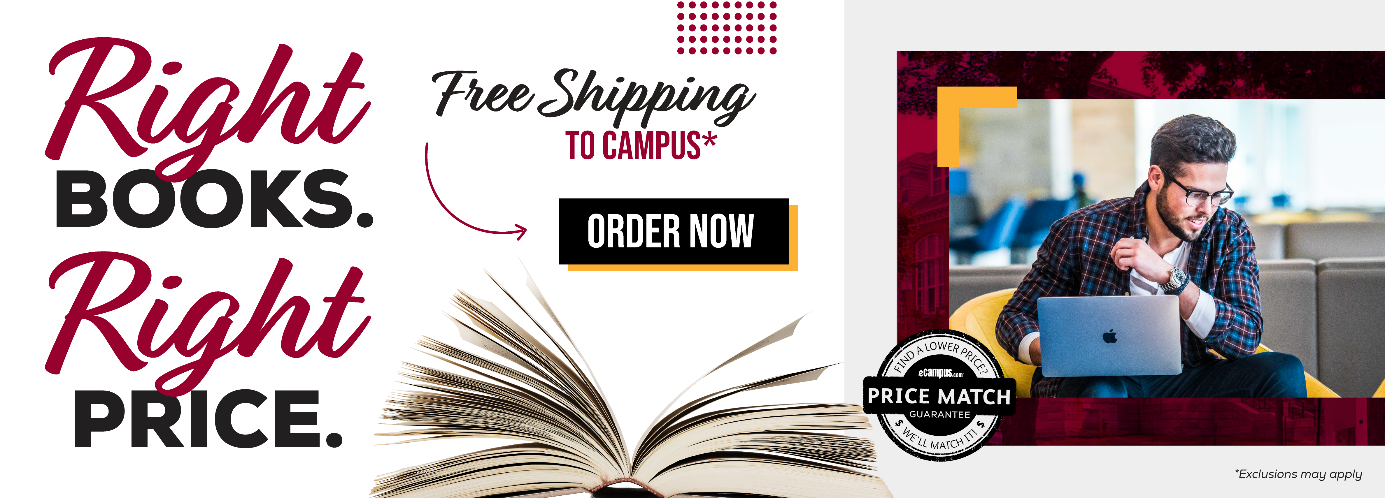 Ready to Order Free Shipping to Campus