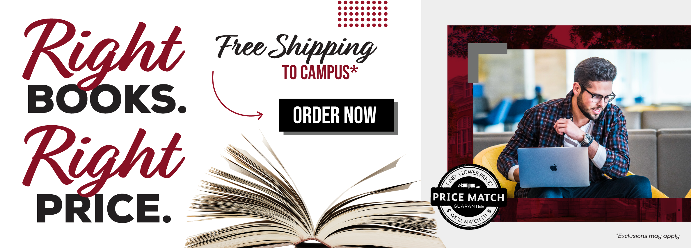 Ready to Order Free Shipping to Campus