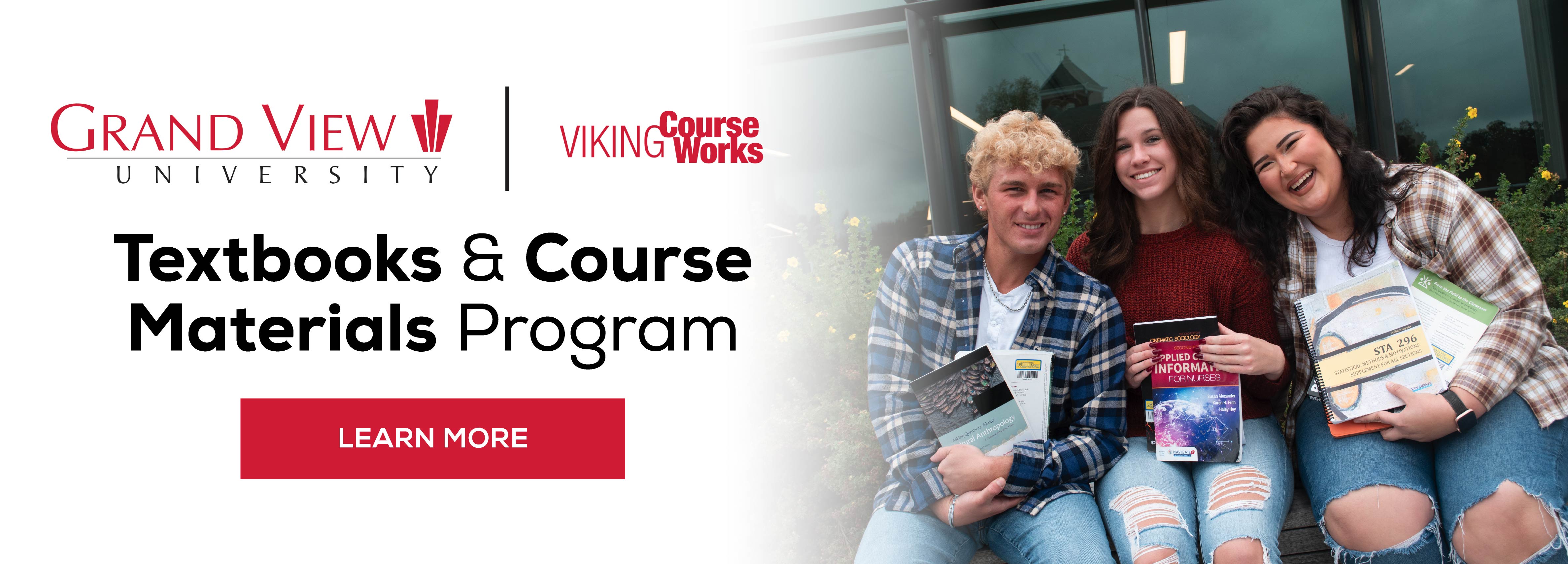 Grand View University | Viking Course Works Textbooks & Course Materials Program
