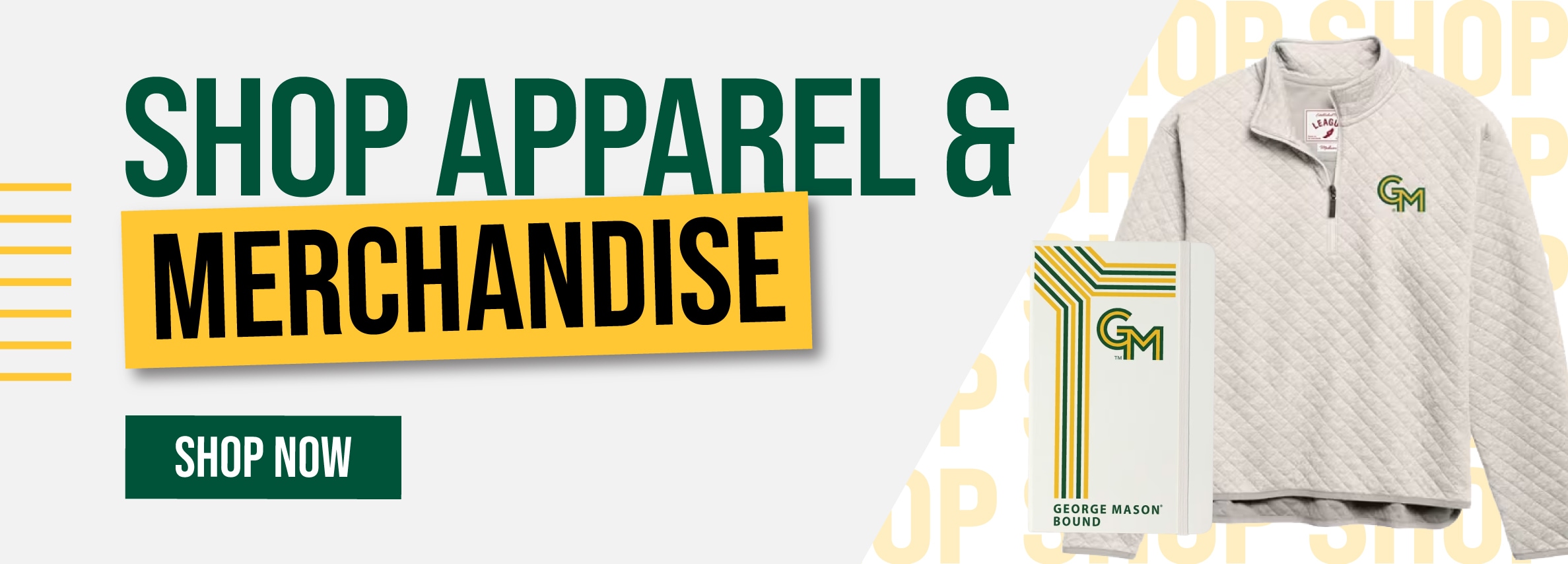 Shop apparel and merchandise. Shop now. (new tab)