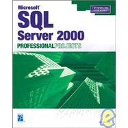 Microsoft SQL Server 2000 Professional Projects