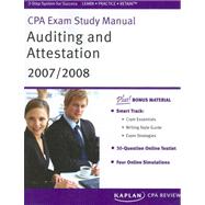 CPA Exam Study Manual Auditing & Attestation 2007/2008