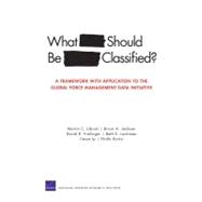 What Should Be Classified? A Framework with Application to the Global Force Management Data Initiative
