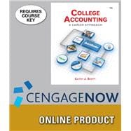 CengageNOW for Scott's College Accounting: A Career Approach, 12th Edition, [Instant Access], 1 term