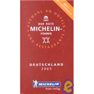 Michelin Red Guide 2003 Deutschland