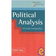 Political Analysis : Contemporary Controversies