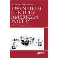 A Concise Companion To Twentieth-century American Poetry