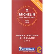 Michelin Red Guide 2003 Great Britain & Ireland